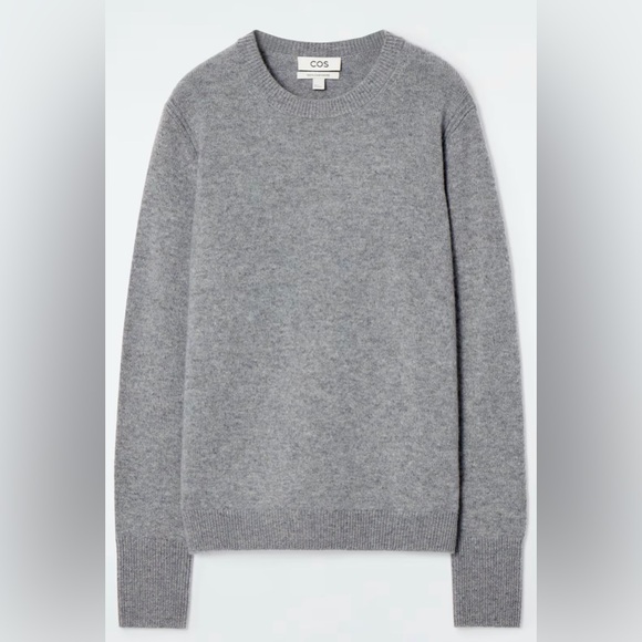 COS Sweaters - COS Women’s Heather Gray Crewneck Cashmere Sweater Small